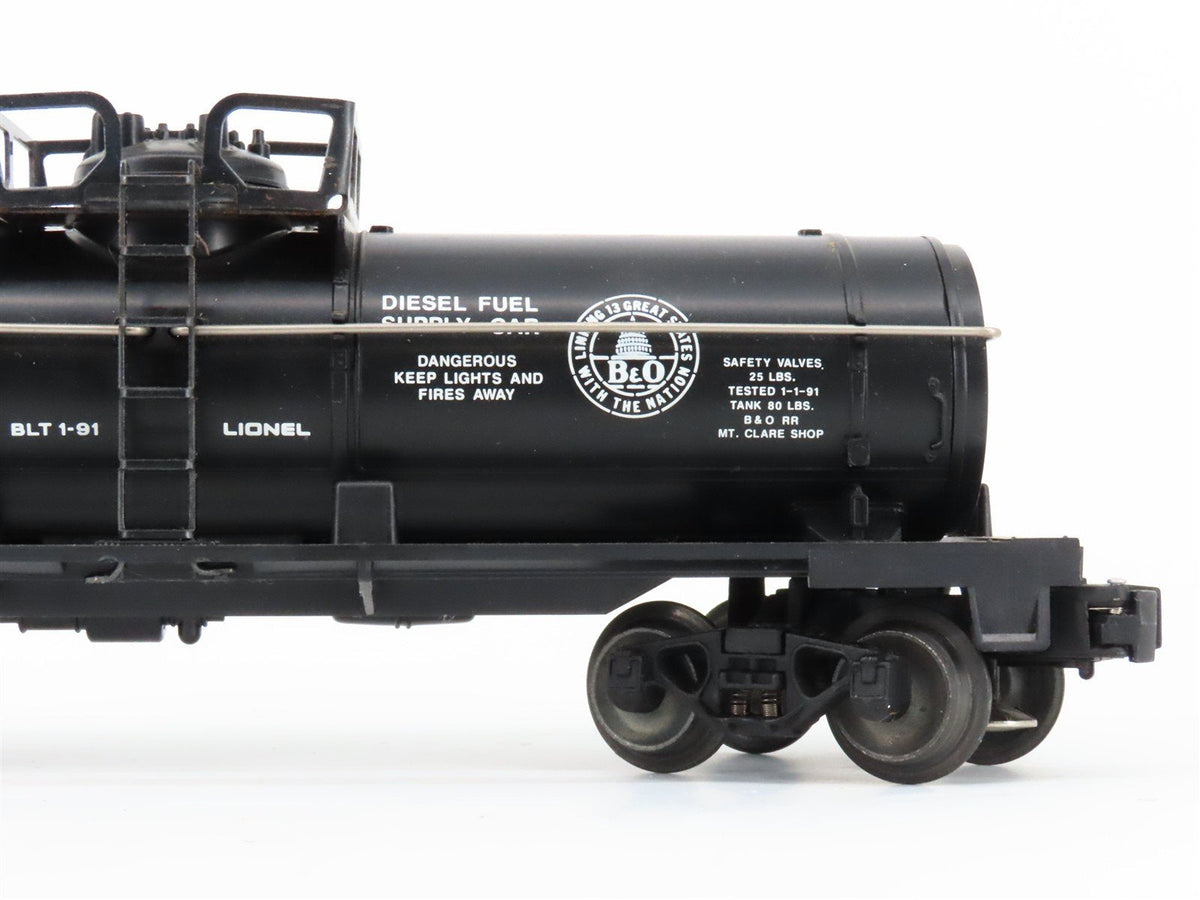 O Gauge 3-Rail Lionel 6-16109 B&amp;O Baltimore &amp; Ohio Single Dome Tank Car #X16109