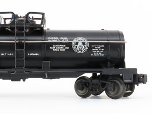 O Gauge 3-Rail Lionel 6-16109 B&O Baltimore & Ohio Single Dome Tank Car #X16109