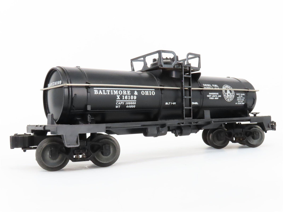 O Gauge 3-Rail Lionel 6-16109 B&amp;O Baltimore &amp; Ohio Single Dome Tank Car #X16109