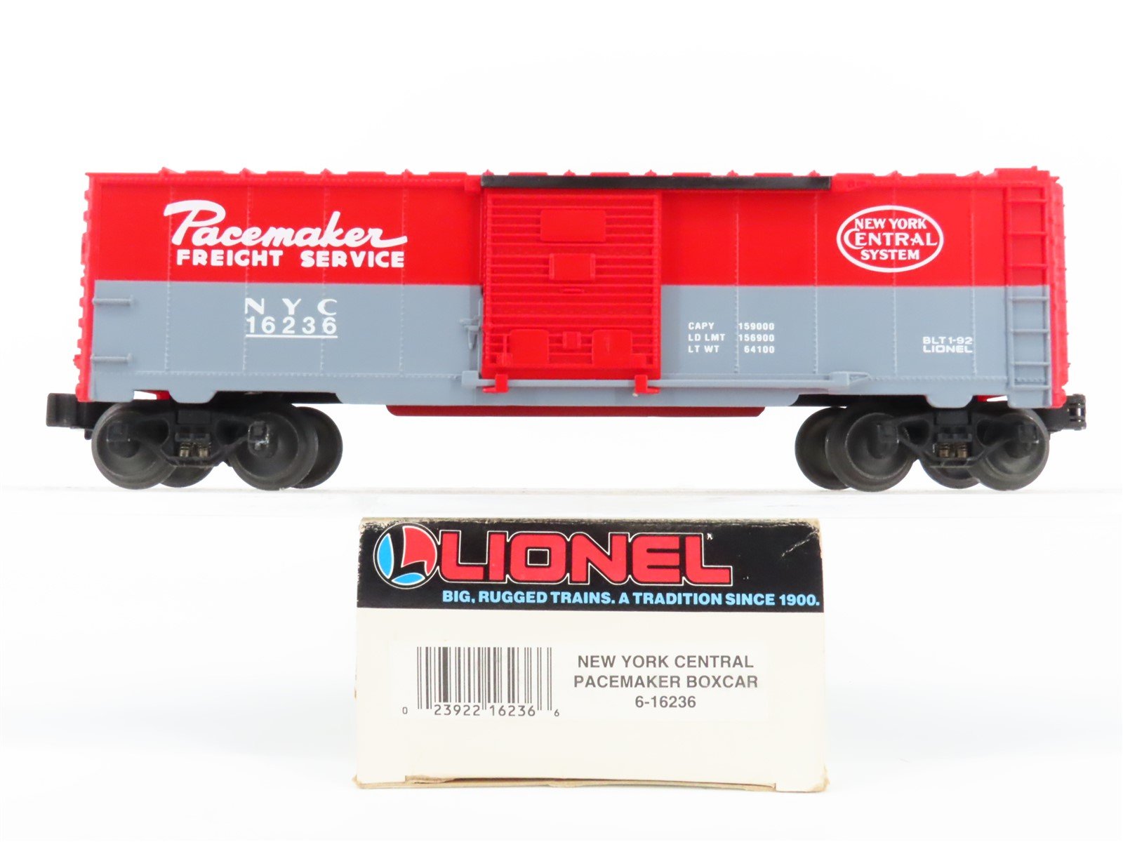 O Gauge 3-Rail Lionel 6-16236 NYC New York Central Pacemaker Box Car #16236