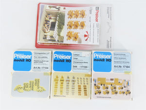 LOT of 4 HO Scale Preiser Four-Way Palettes/Cargo/Office Equipment Packs