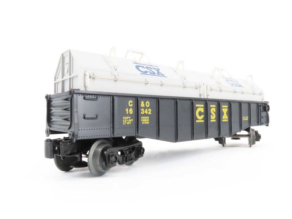O Gauge 3-Rail Lionel 6-16342 CSX Gondola #16342 w/ Coil Covers