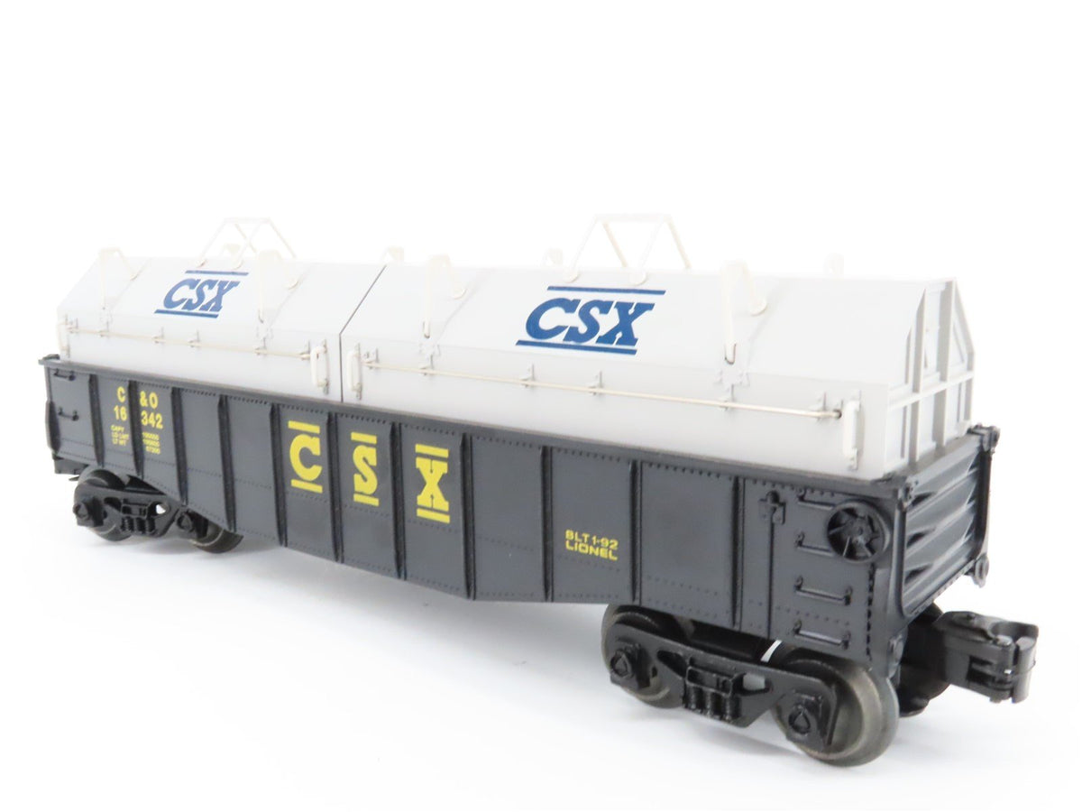O Gauge 3-Rail Lionel 6-16342 CSX Gondola #16342 w/ Coil Covers