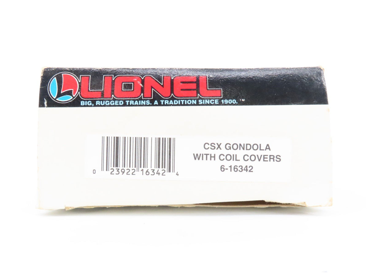O Gauge 3-Rail Lionel 6-16342 CSX Gondola #16342 w/ Coil Covers