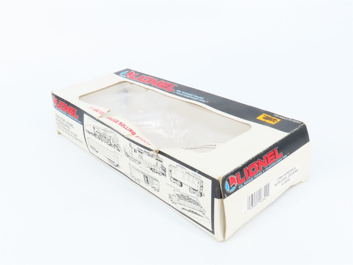 O Gauge 3-Rail Lionel 6-16342 CSX Gondola #16342 w/ Coil Covers