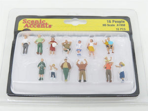 LOT of 12 HO Scale Model Power/Woodland Secnics People Figures & Accessory Packs