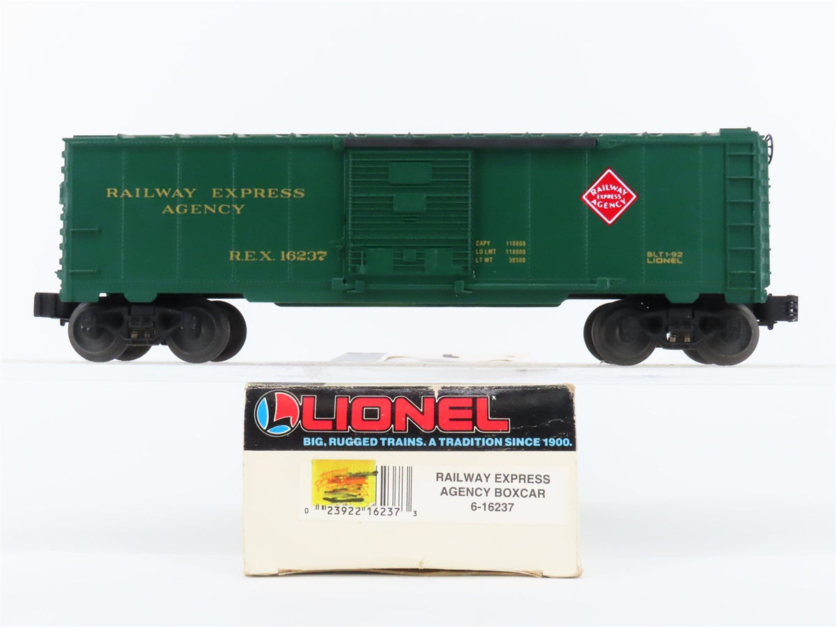 O Gauge 3-Rail Lionel 6-16237 REX Railway Express Agency Box Car #16237