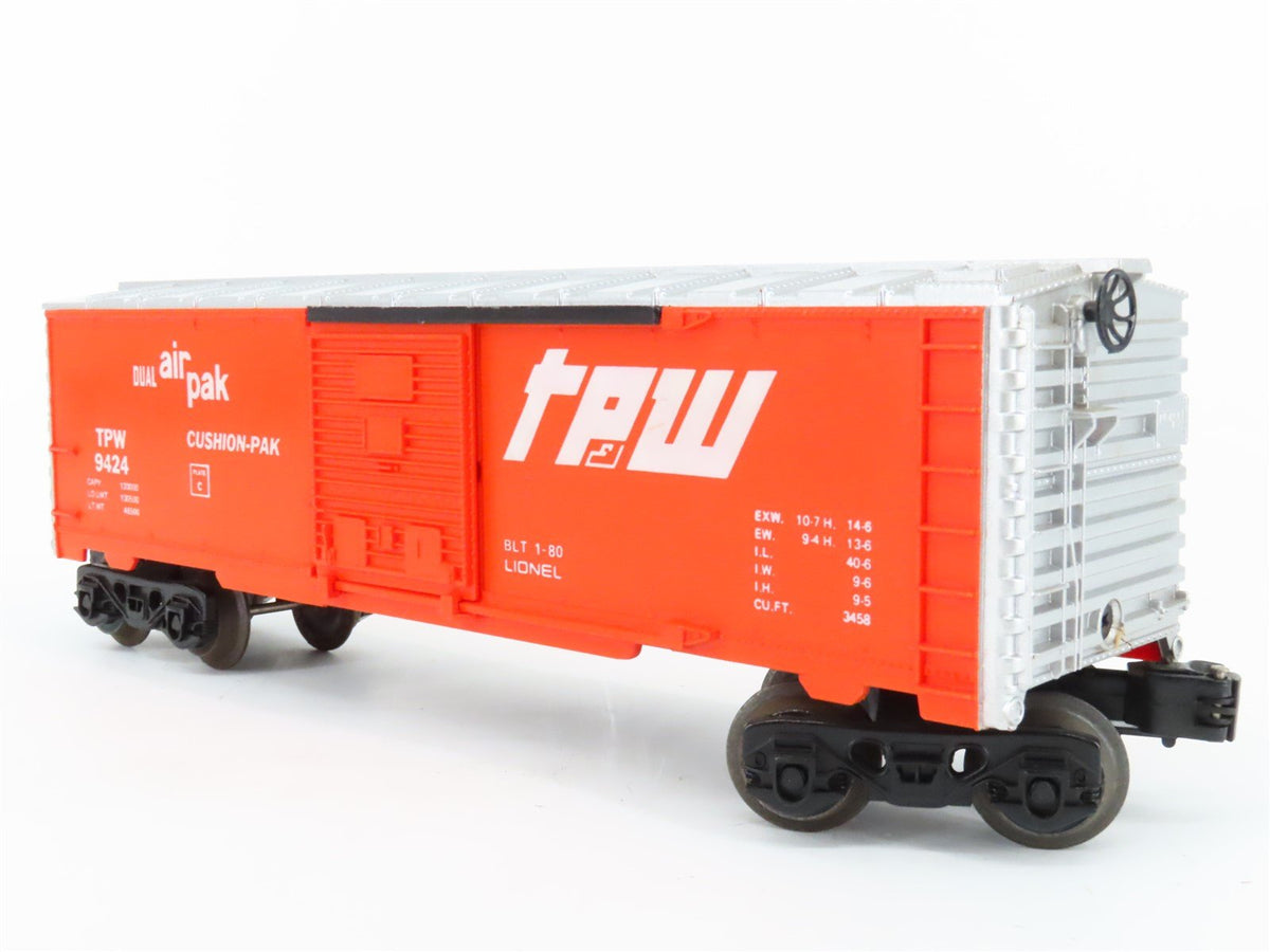 O Gauge 3-Rail Lionel 6-9424 TPW Toledo Peoria &amp; Western Box Car #9424