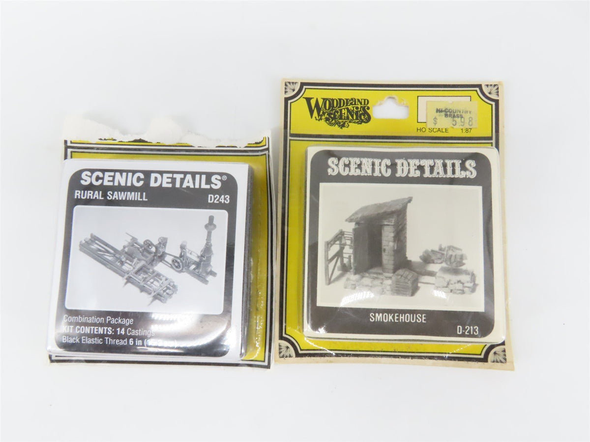 LOT of 10 HO Scale Woodland Secnics Buildings &amp; People Scenes