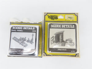 LOT of 10 HO Scale Woodland Secnics Buildings & People Scenes