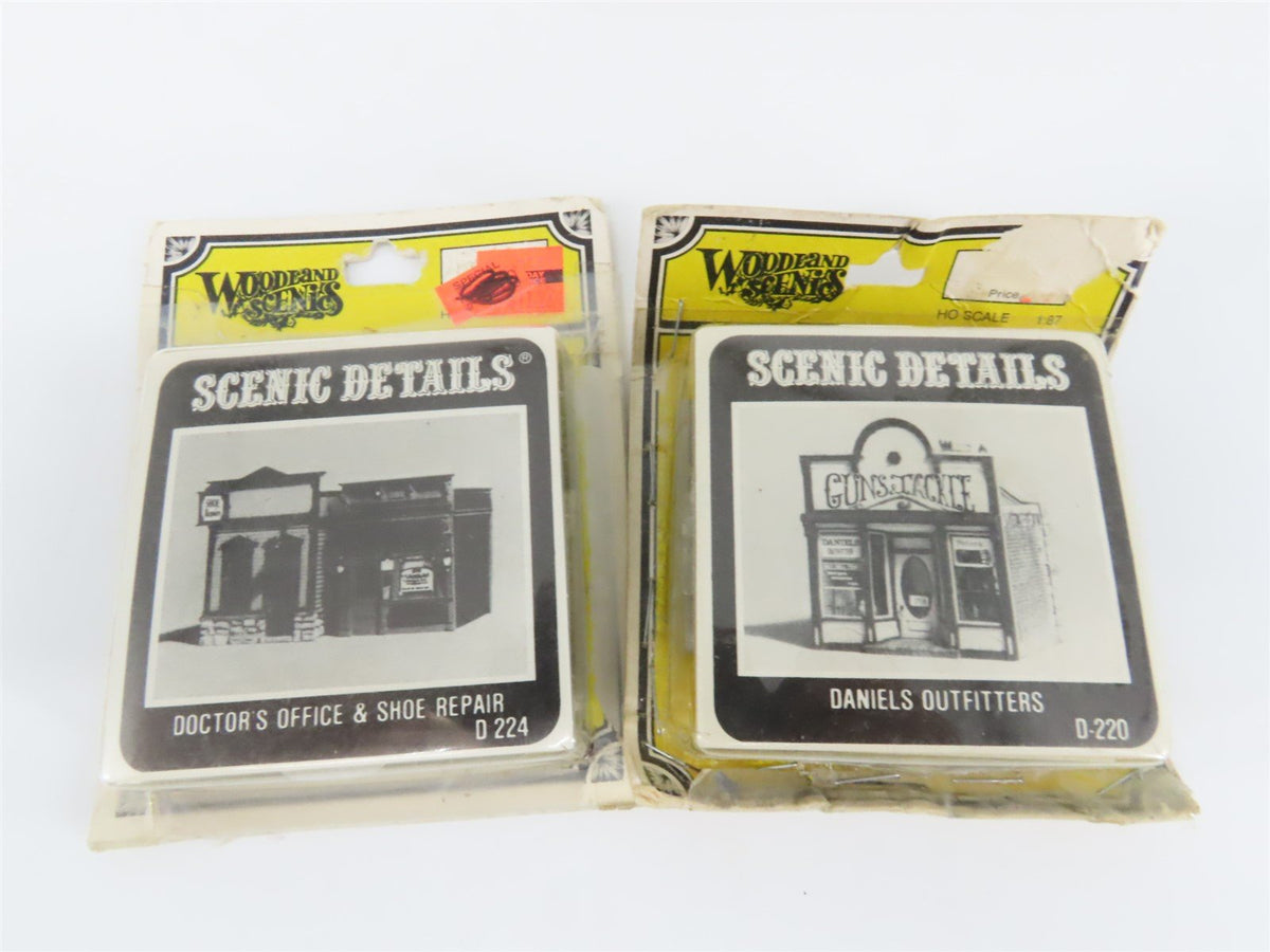 LOT of 10 HO Scale Woodland Secnics Buildings &amp; People Scenes