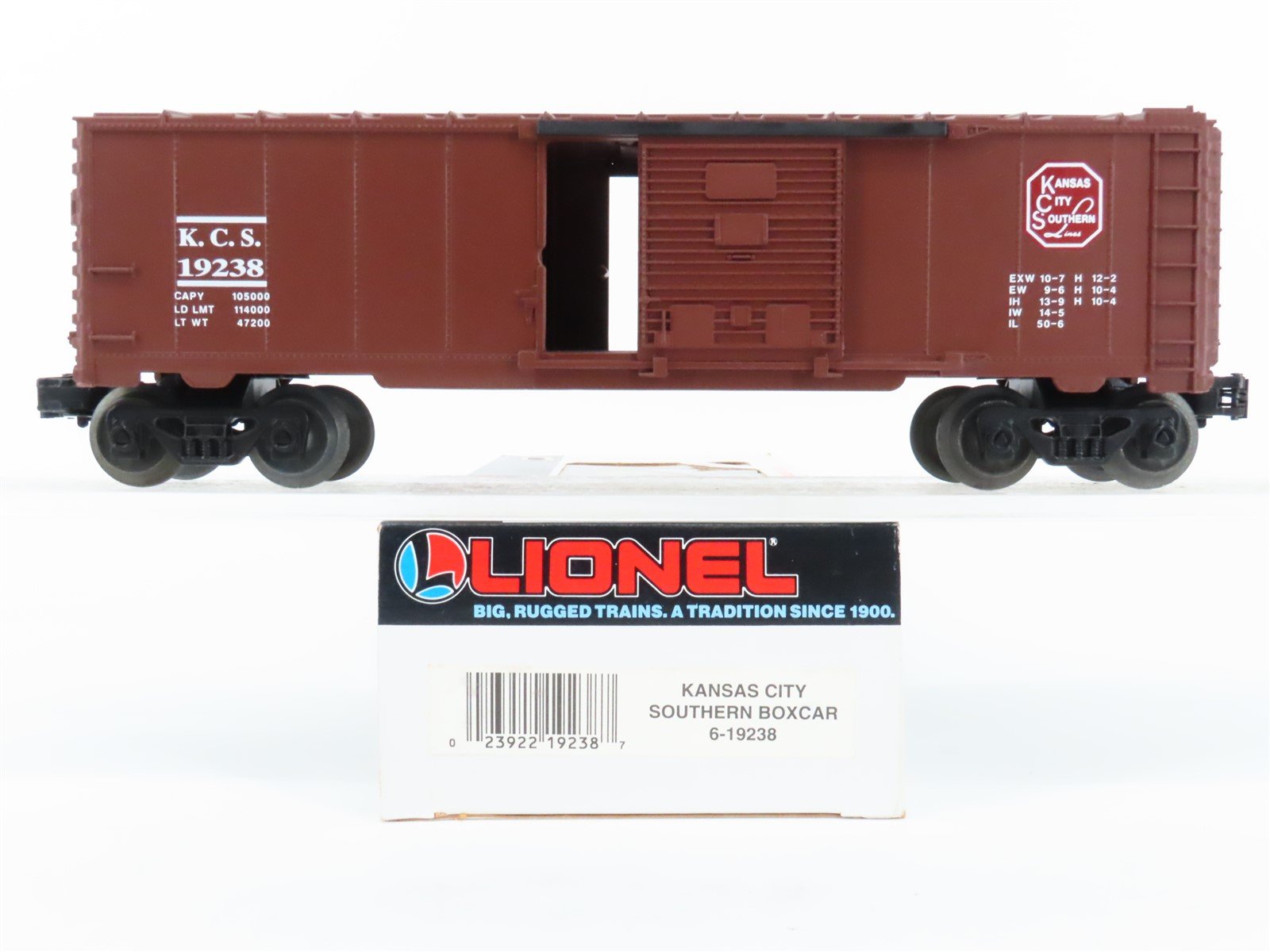 O Gauge 3-Rail Lionel 6-19238 KCS Kansas City Southern Box Car #19238
