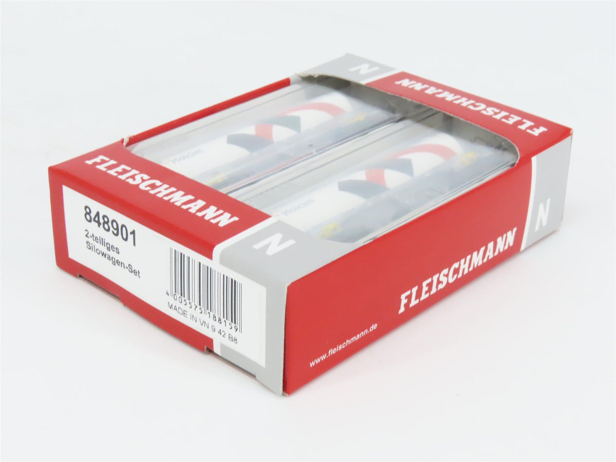 N Scale Fleischmann 848901 Holcim Silo Wagon 2-Pack