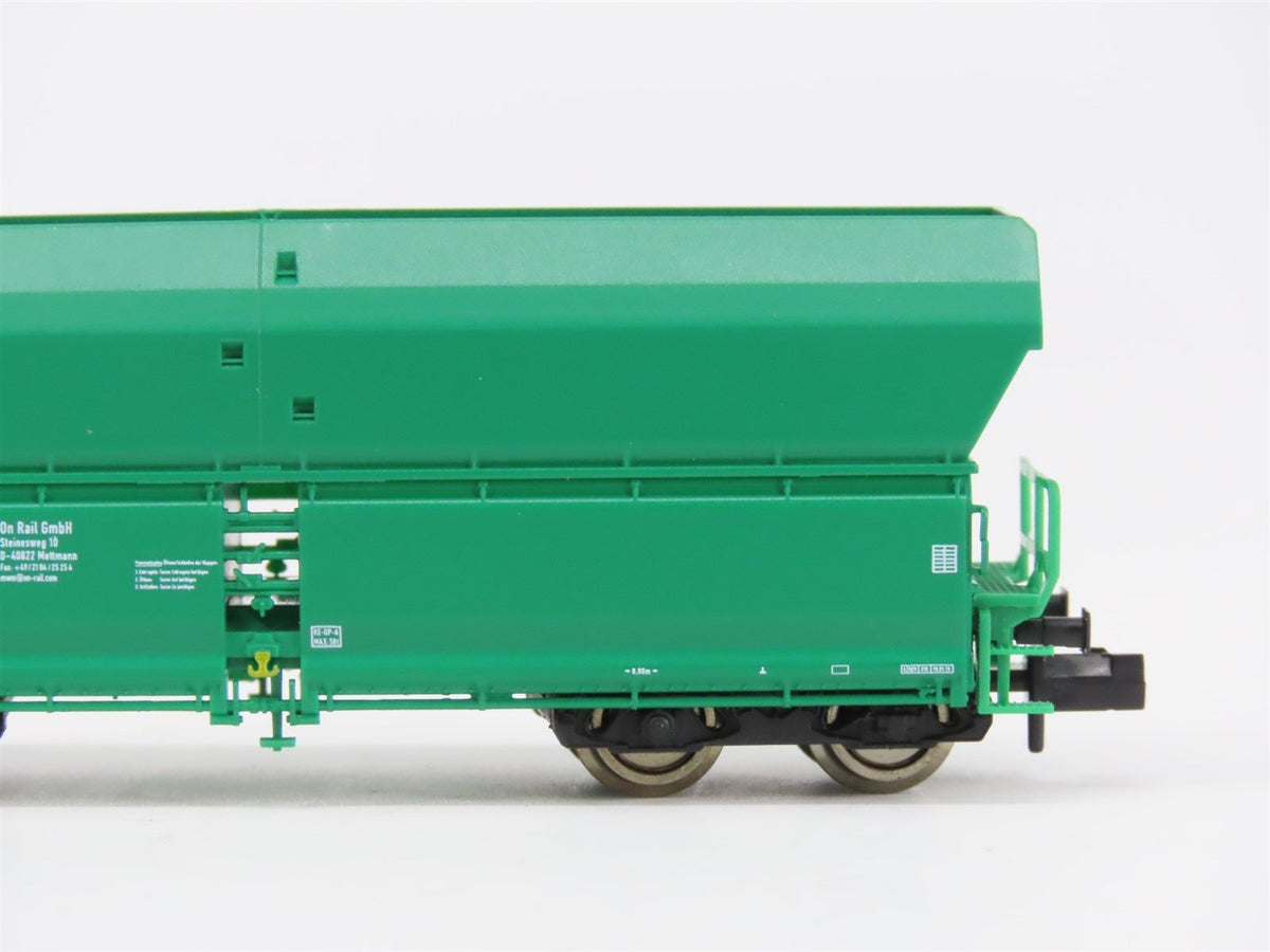 N Scale Fleischmann 852327 On Rail Hopper Wagon 2-Pack