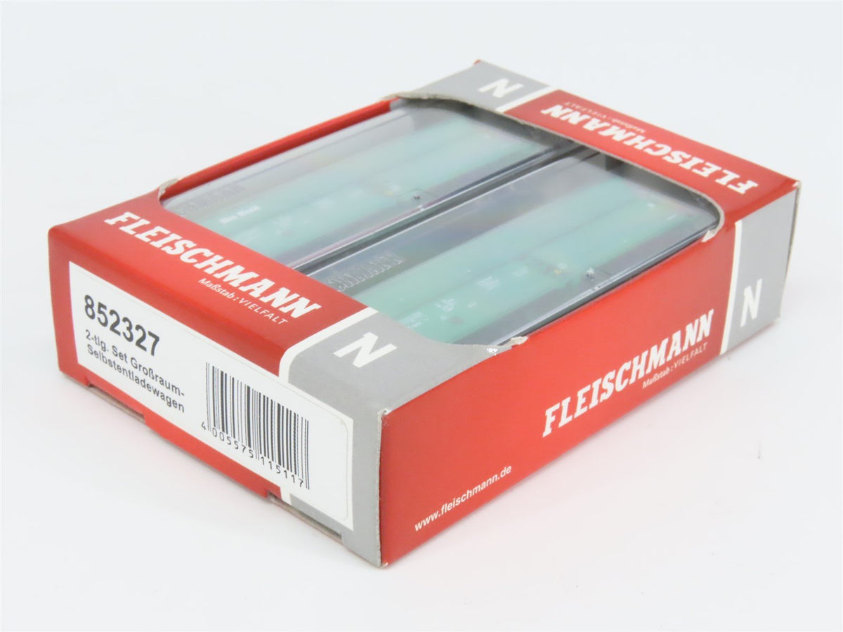 N Scale Fleischmann 852327 On Rail Hopper Wagon 2-Pack