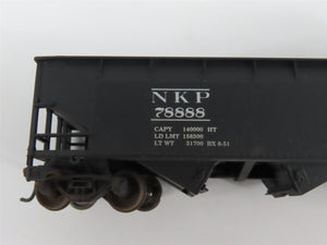 LOT of 9 HO NKP/NYC/CB&Q/WM 2 & 3-Bay Hopper Cars w/Loads WEATHERED
