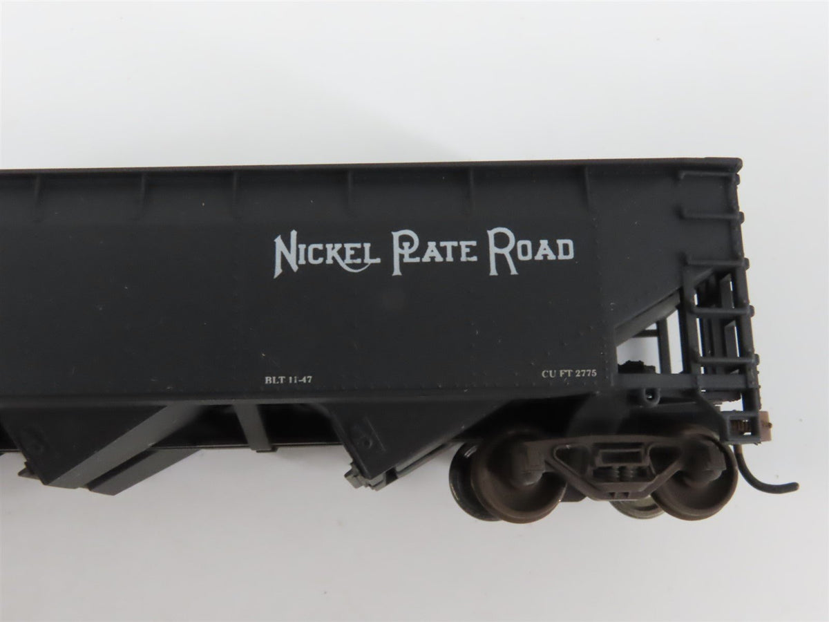 LOT of 9 HO NKP/NYC/CB&amp;Q/WM 2 &amp; 3-Bay Hopper Cars w/Loads WEATHERED