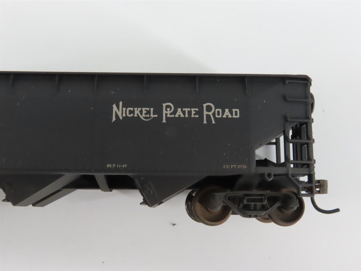 LOT of 9 HO NKP/NYC/CB&amp;Q/WM 2 &amp; 3-Bay Hopper Cars w/Loads WEATHERED