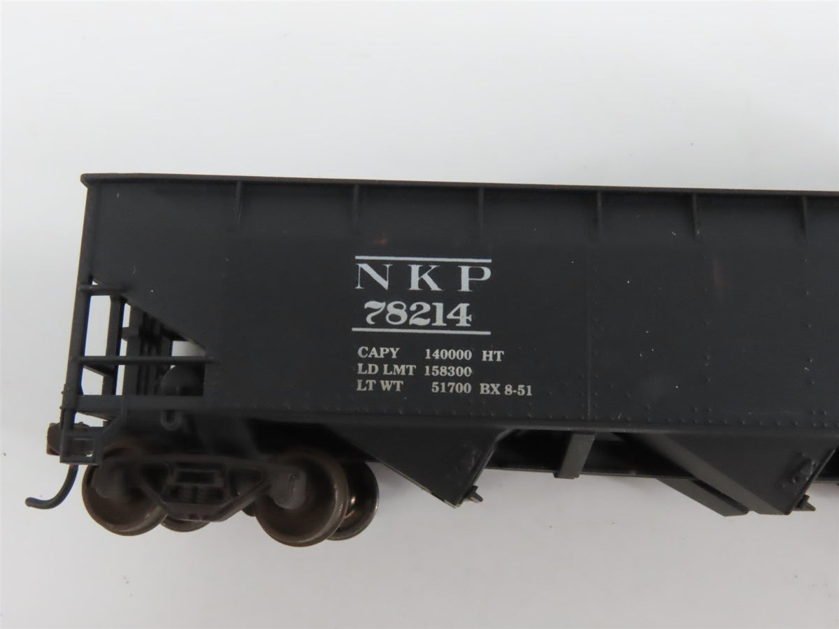 LOT of 9 HO NKP/NYC/CB&amp;Q/WM 2 &amp; 3-Bay Hopper Cars w/Loads WEATHERED