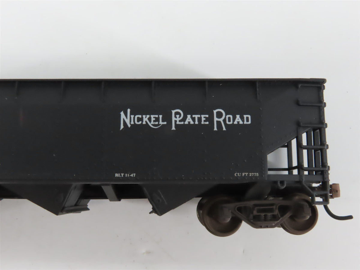 LOT of 9 HO NKP/NYC/CB&amp;Q/WM 2 &amp; 3-Bay Hopper Cars w/Loads WEATHERED