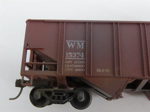 LOT of 9 HO NKP/NYC/CB&Q/WM 2 & 3-Bay Hopper Cars w/Loads WEATHERED
