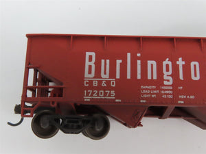 LOT of 9 HO NKP/NYC/CB&Q/WM 2 & 3-Bay Hopper Cars w/Loads WEATHERED