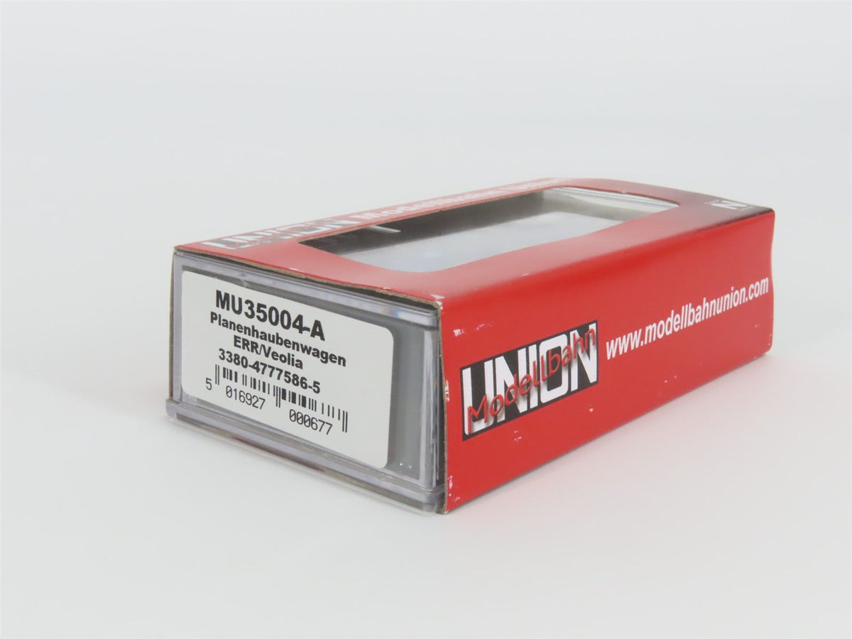N Scale Modellbahn Union MU35004-A ERR Veolia Transport Tarpaulin Hood Wagon