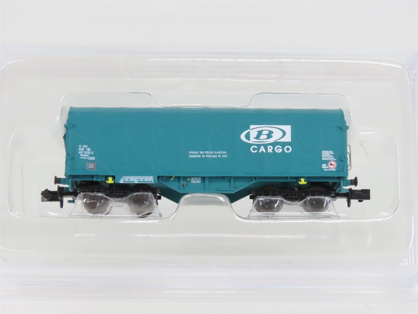 N Scale Modellbahn Union MU3336032 B-Cargo Tarpaulin Hood Wagon