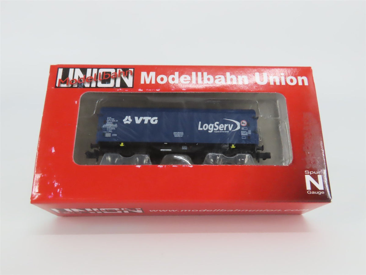 N Scale Modellbahn Union MU-N-G35032 VTG LogServ Tarpaulin Hood Wagon