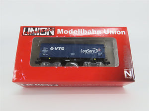 N Scale Modellbahn Union MU-N-G35032 VTG LogServ Tarpaulin Hood Wagon
