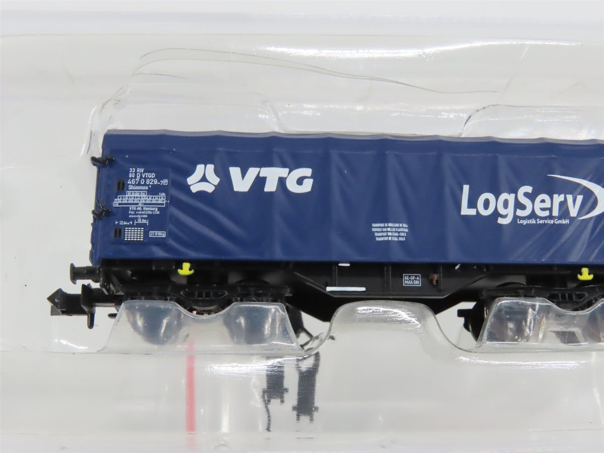 N Scale Modellbahn Union MU-N-G35032 VTG LogServ Tarpaulin Hood Wagon