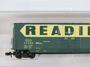 N Scale Roundhouse 82015 RDG Reading 50' Hi-Cube Plug Door Box Car #17163