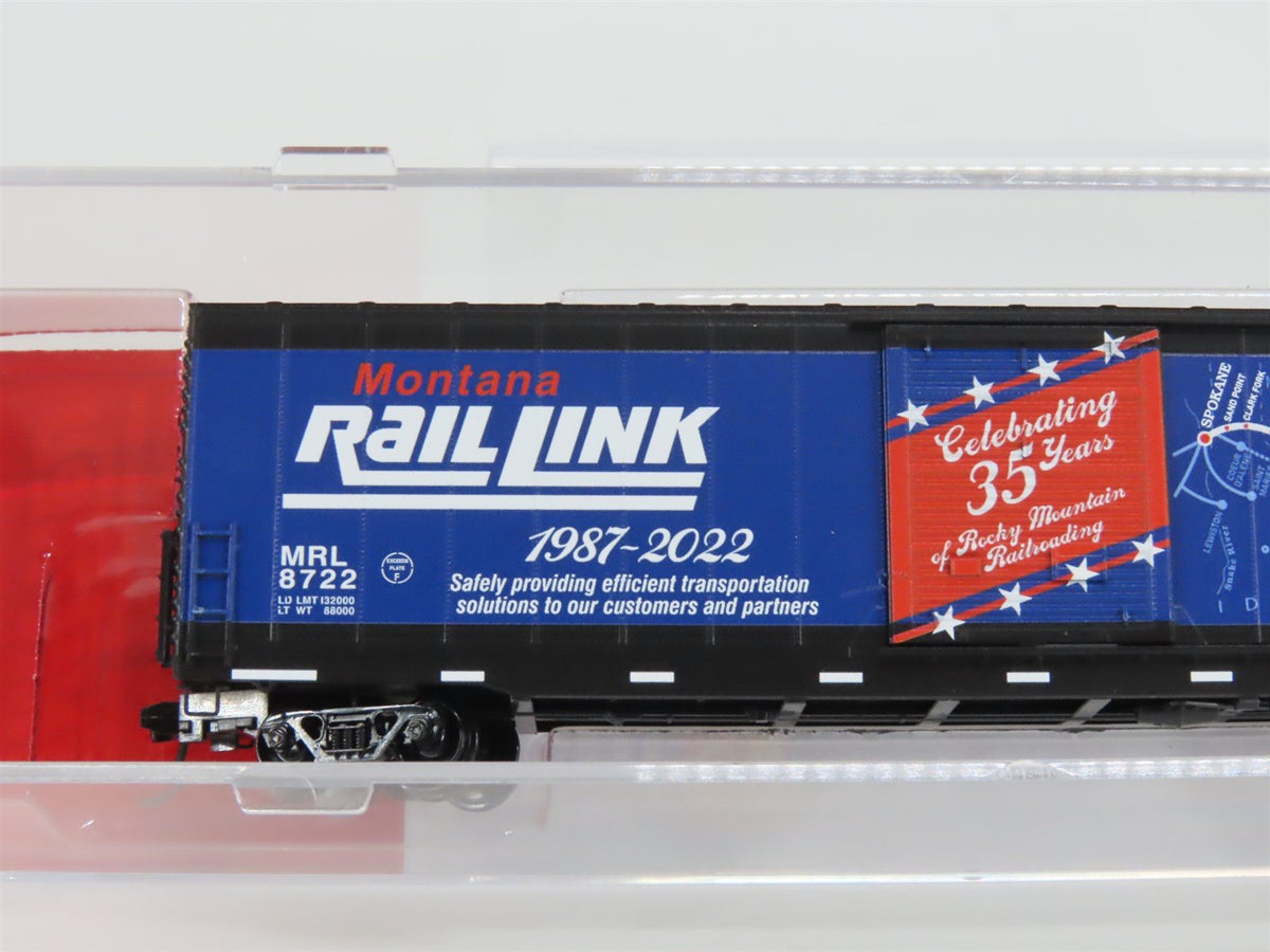 N Scale Micro-Trains MTL 10400100 MRL Montana Rail Link 35 Years Box Car #8722
