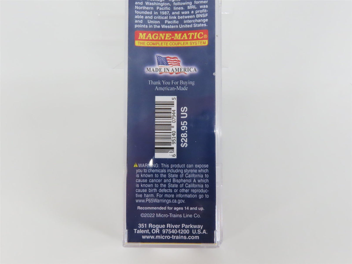 N Scale Micro-Trains MTL 10400100 MRL Montana Rail Link 35 Years Box Car #8722