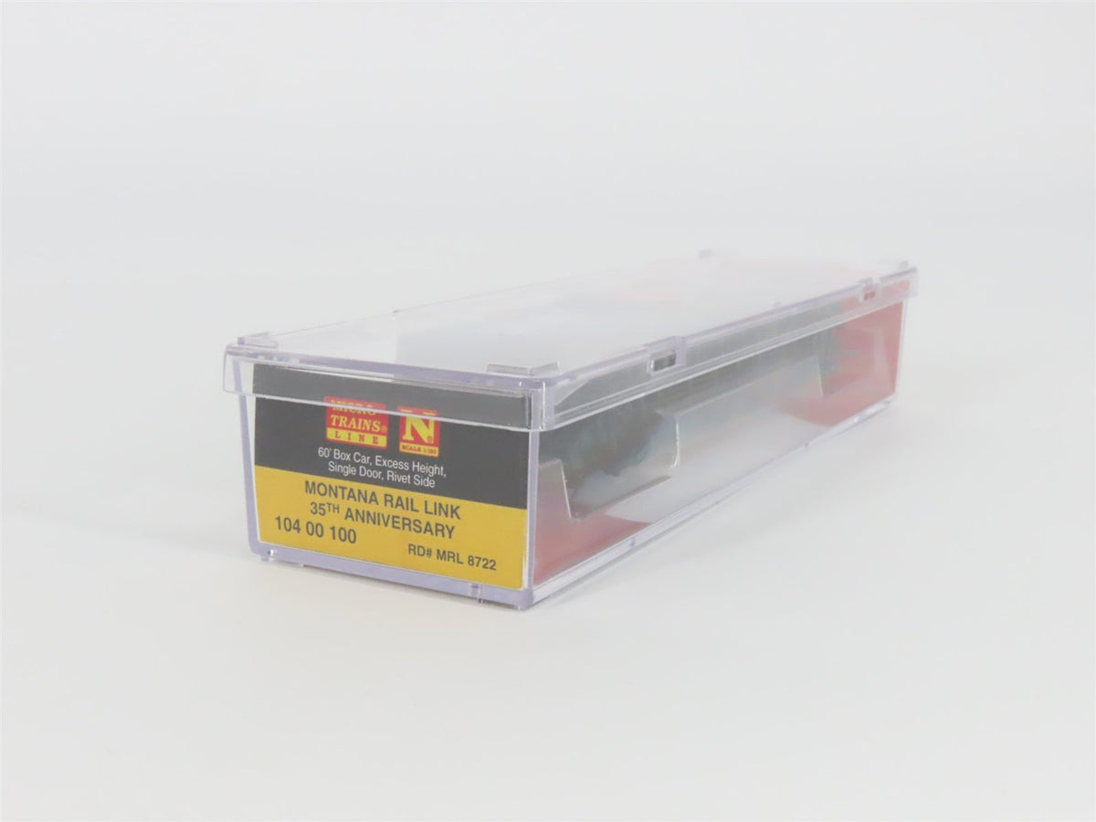 N Scale Micro-Trains MTL 10400100 MRL Montana Rail Link 35 Years Box Car #8722