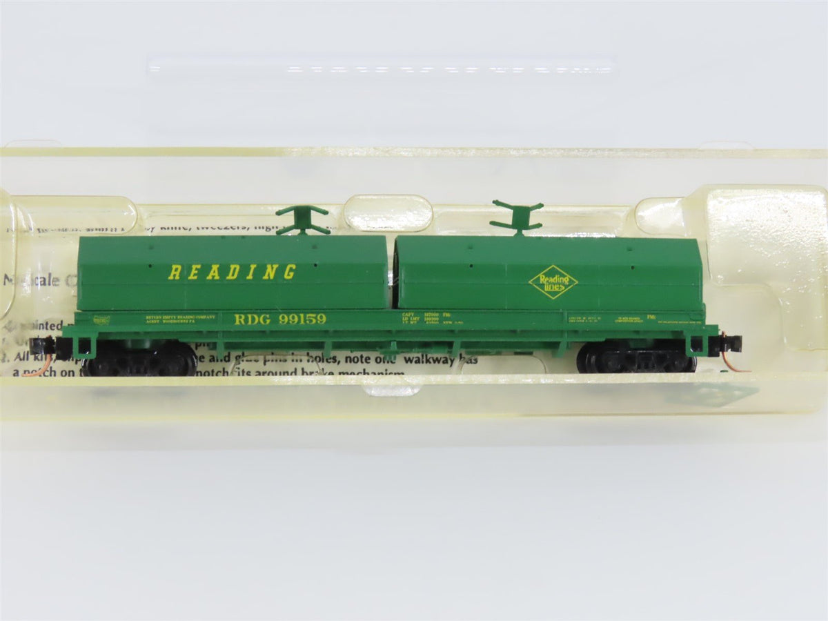 N Scale Red Caboose RN-17605-2 RDG Reading Lines Coil Car #99159