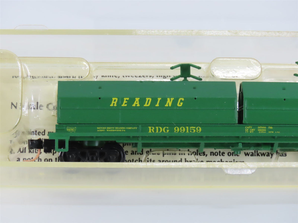 N Scale Red Caboose RN-17605-2 RDG Reading Lines Coil Car #99159