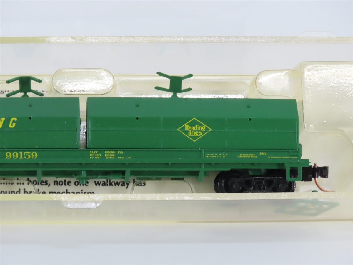 N Scale Red Caboose RN-17605-2 RDG Reading Lines Coil Car #99159