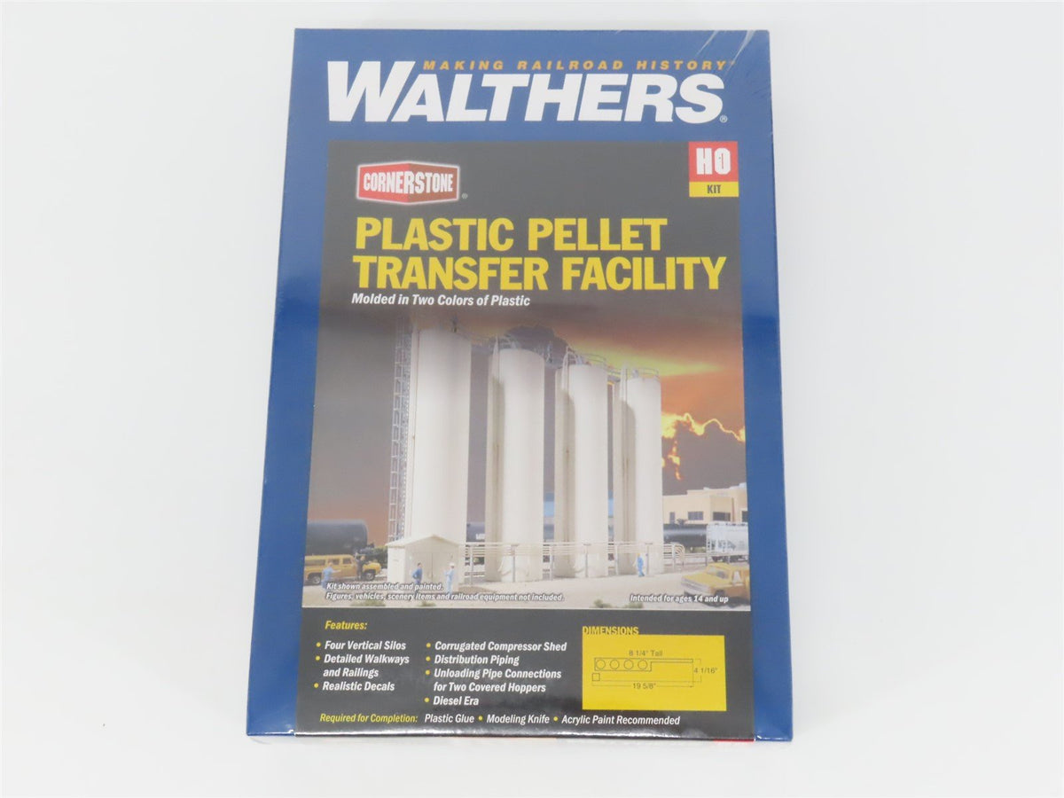 HO Walthers Cornerstone Kit 933-3081 Plastic Pellet Transfer Facility - SEALED