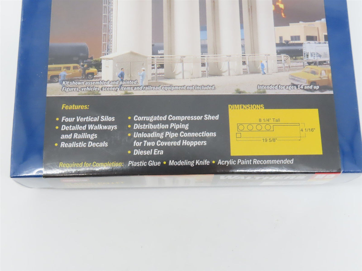 HO Walthers Cornerstone Kit 933-3081 Plastic Pellet Transfer Facility - SEALED