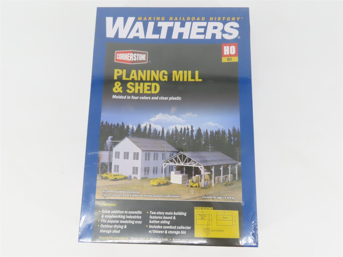 HO Walthers Cornerstone Kit 933-3059 Planing Mill &amp; Shed - SEALED