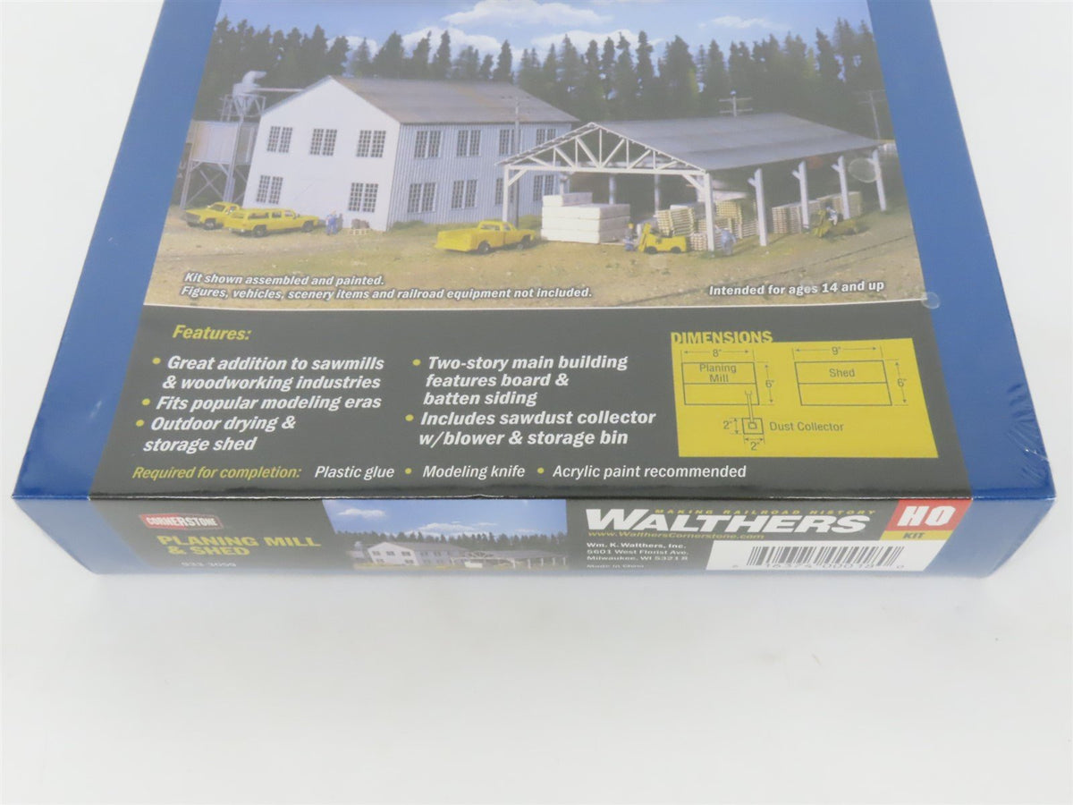 HO Walthers Cornerstone Kit 933-3059 Planing Mill &amp; Shed - SEALED