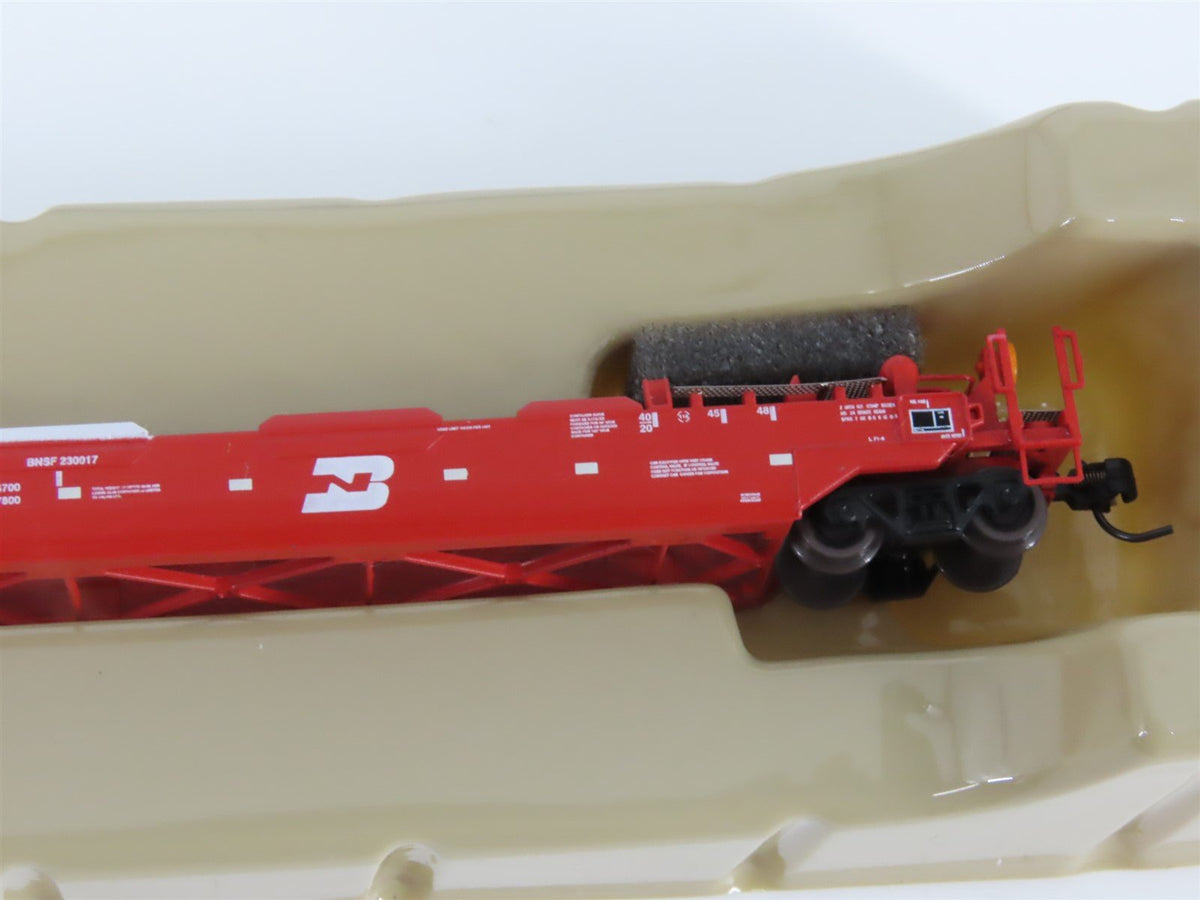 N Scale Athearn 17215 BNSF Railway Husky Stack 3-Unit Drawbarred #230017