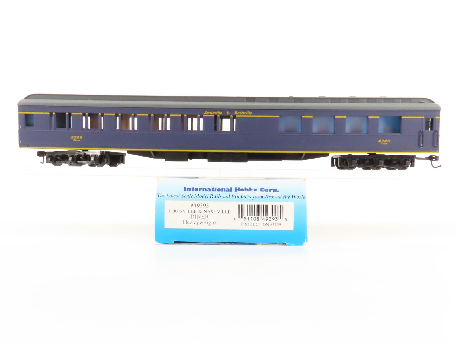 HO IHC Premier Series 49393 L&N Louisville & Nashville HW Diner Passenger #2726