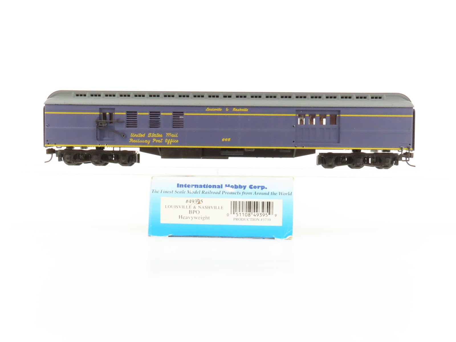 HO IHC Premier Series 49395 L&N Louisville & Nashville HW BPO Passenger #665