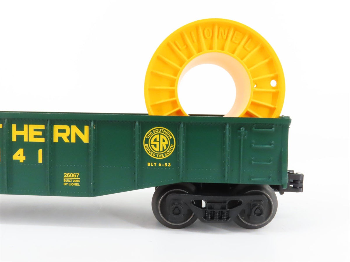 O Gauge 3-Rail Lionel 6-26067 SR Southern Railway Gondola w/Cable Reels #60141