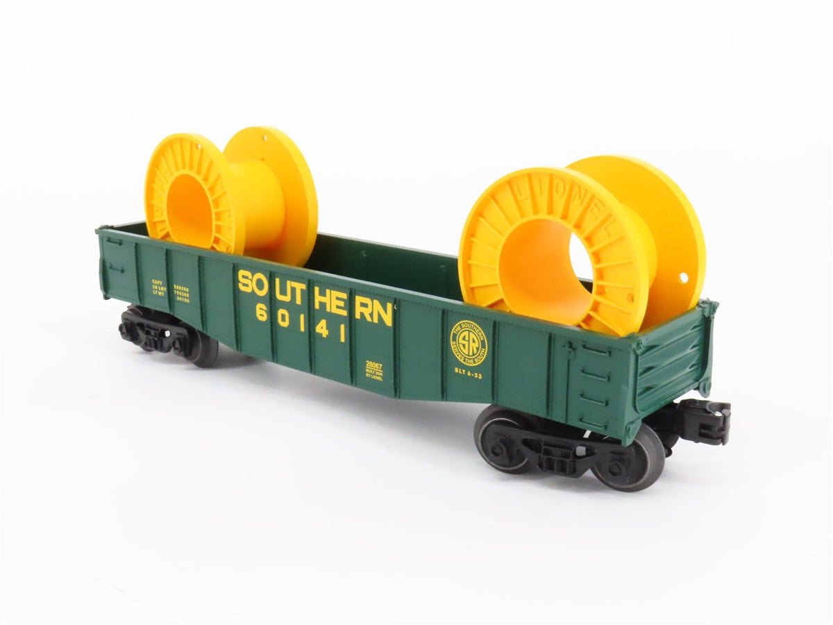 O Gauge 3-Rail Lionel 6-26067 SR Southern Railway Gondola w/Cable Reels #60141