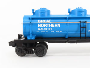 O Gauge 3-Rail Lionel 6-26179 GN Big Sky Blue 3-Dome Tank Car #26179