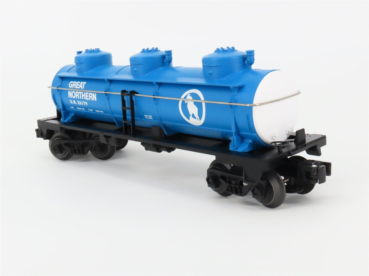 O Gauge 3-Rail Lionel 6-26179 GN Big Sky Blue 3-Dome Tank Car #26179