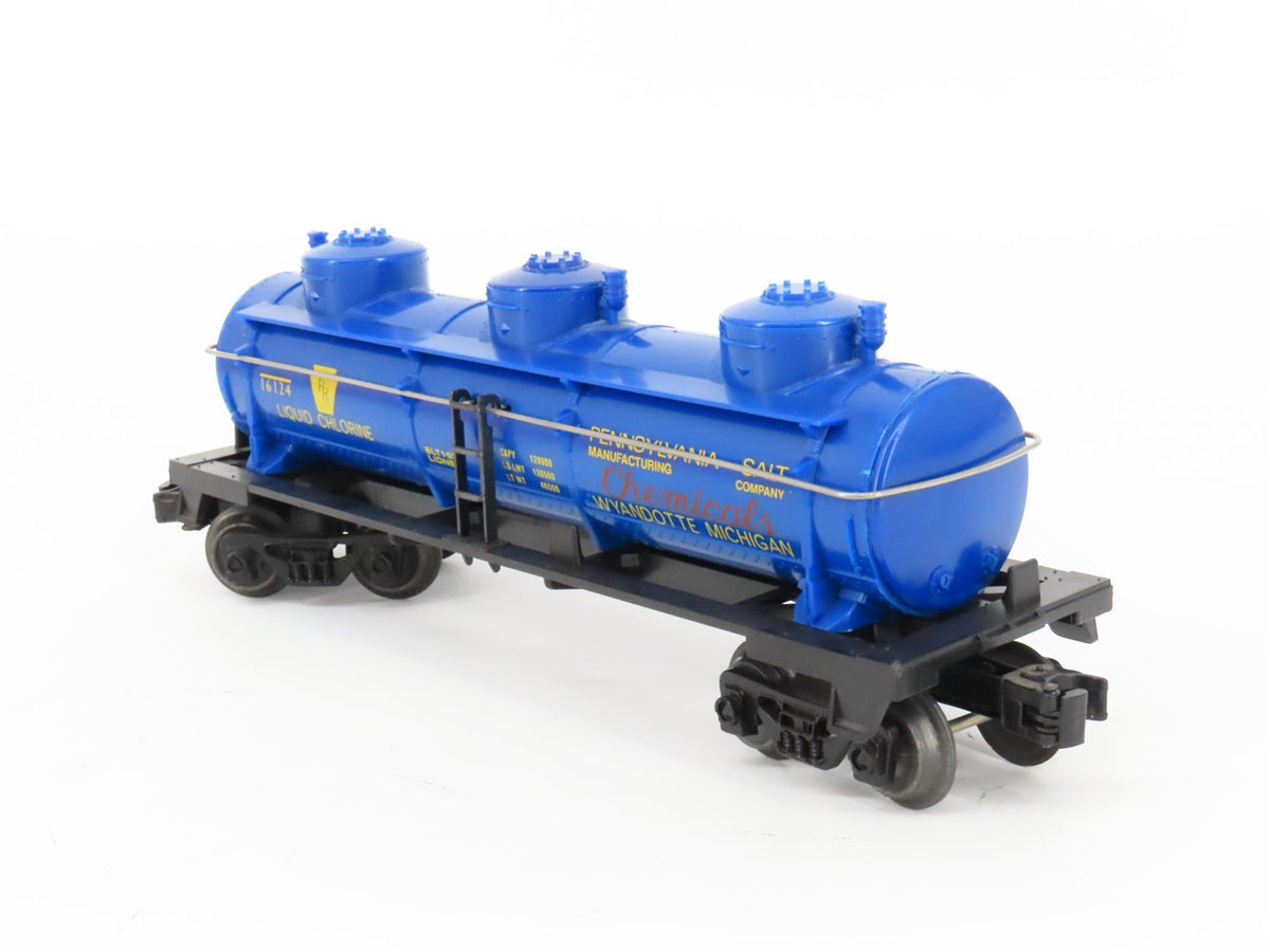 O Gauge 3-Rail Lionel 6-16124 PRR Pennylvania Salt 3-Dome Tank Car #16124